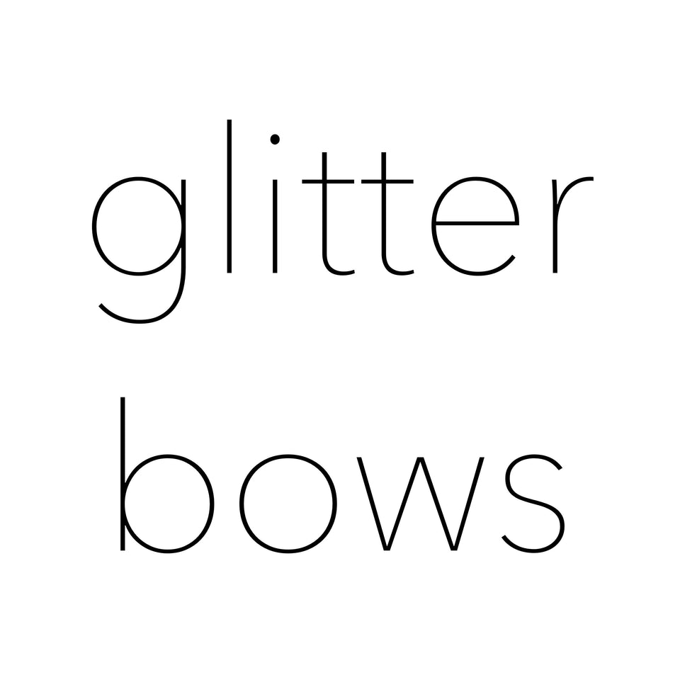 glitter bows