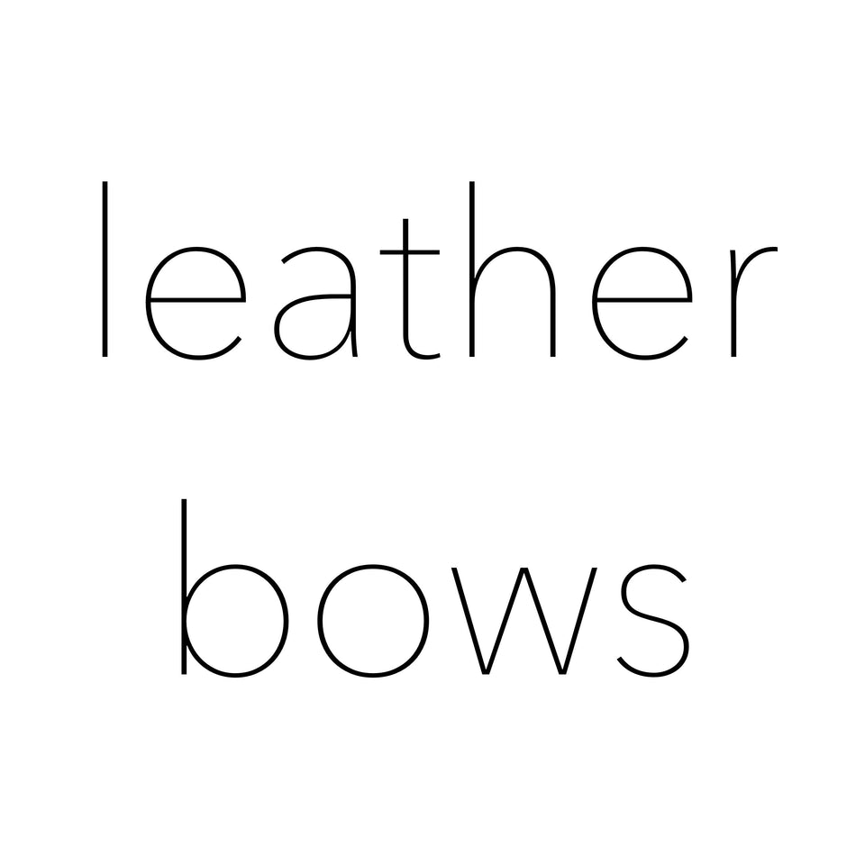 leather bows