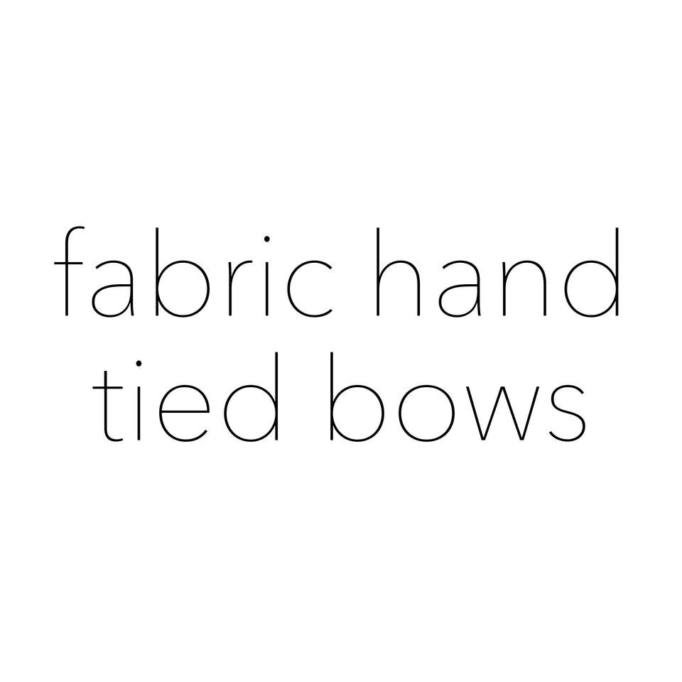 fabric bows