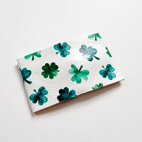 watercolor shamrocks snap clip