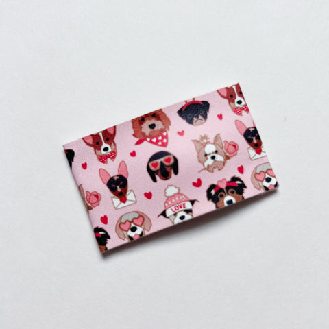 love pup snap clip (pink)