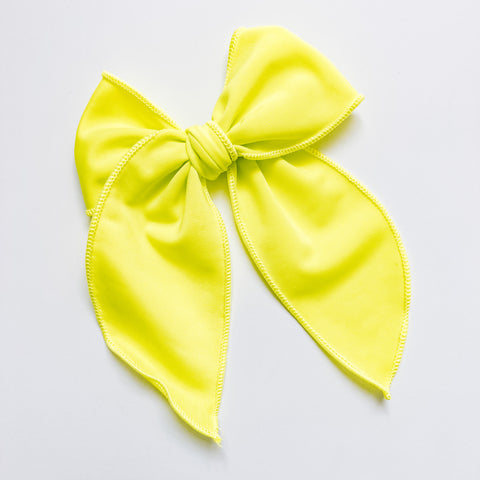 neon yellow swim bow