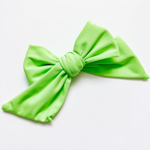 lime green swim bow