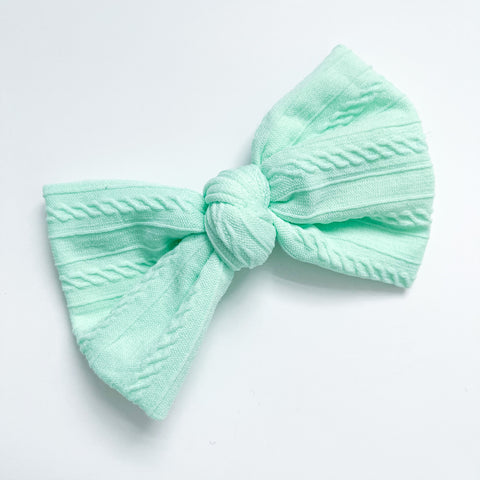 mint knot bow