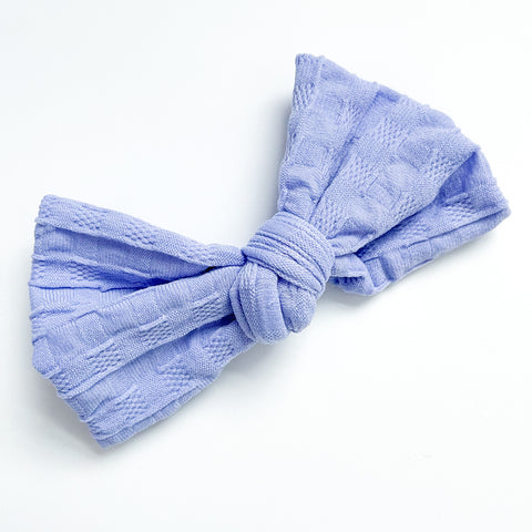 periwinkle knot bow