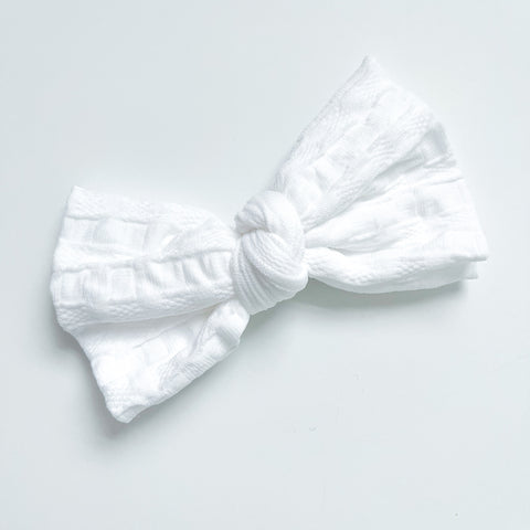 white knot bow