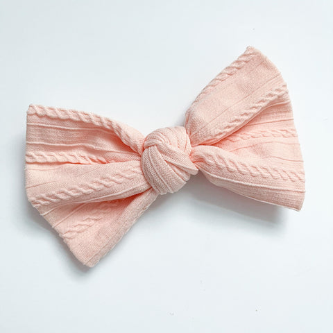 peach knot bow