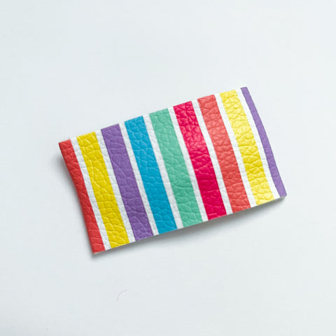 rainbow stripes snap clip