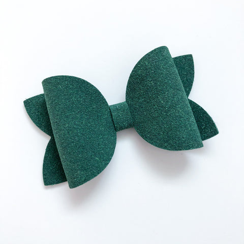 hunter suede bow