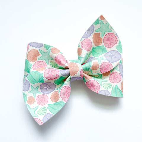 boho shells pinwheel bow