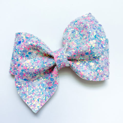 seas the day glitter pinwheel bow