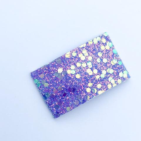 purple shimmer snap clip