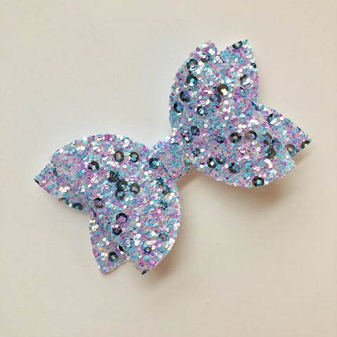 under the sea glitter bow