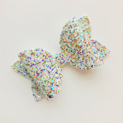 unicorn dreams glitter bow