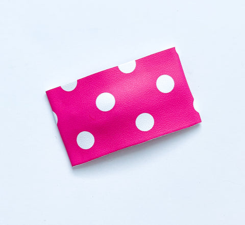 pink minnie dots snap clip