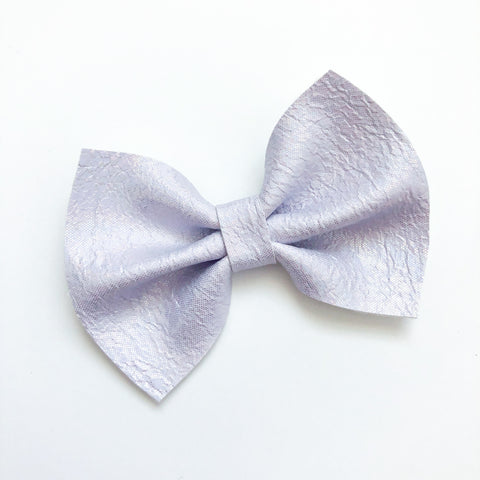 lavender tulle sparkle bow