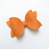 peach felt bow