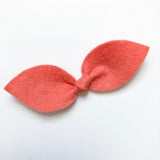 papaya felt bow