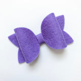 lavender felt bow