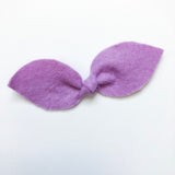 light grape felt bow