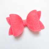 watermelon felt bow