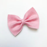 light pink felt bow