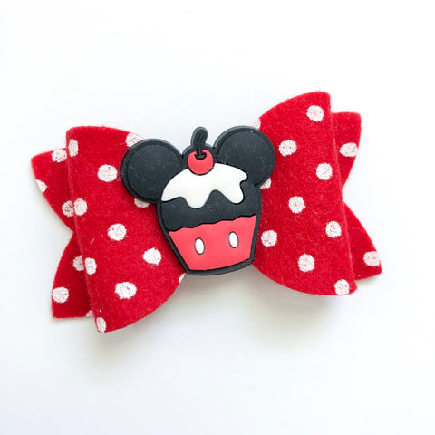 mickey cupcake bow | one size