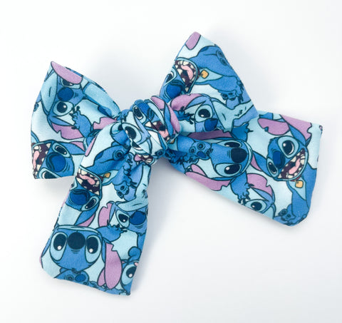 stitch fabric bow